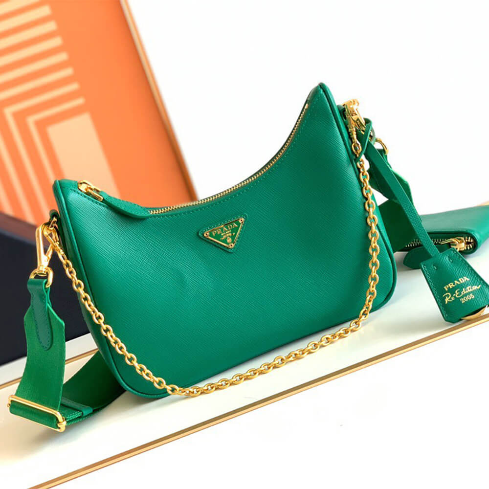 Pra*a Re-Edition 2005 Saffiano leather bag