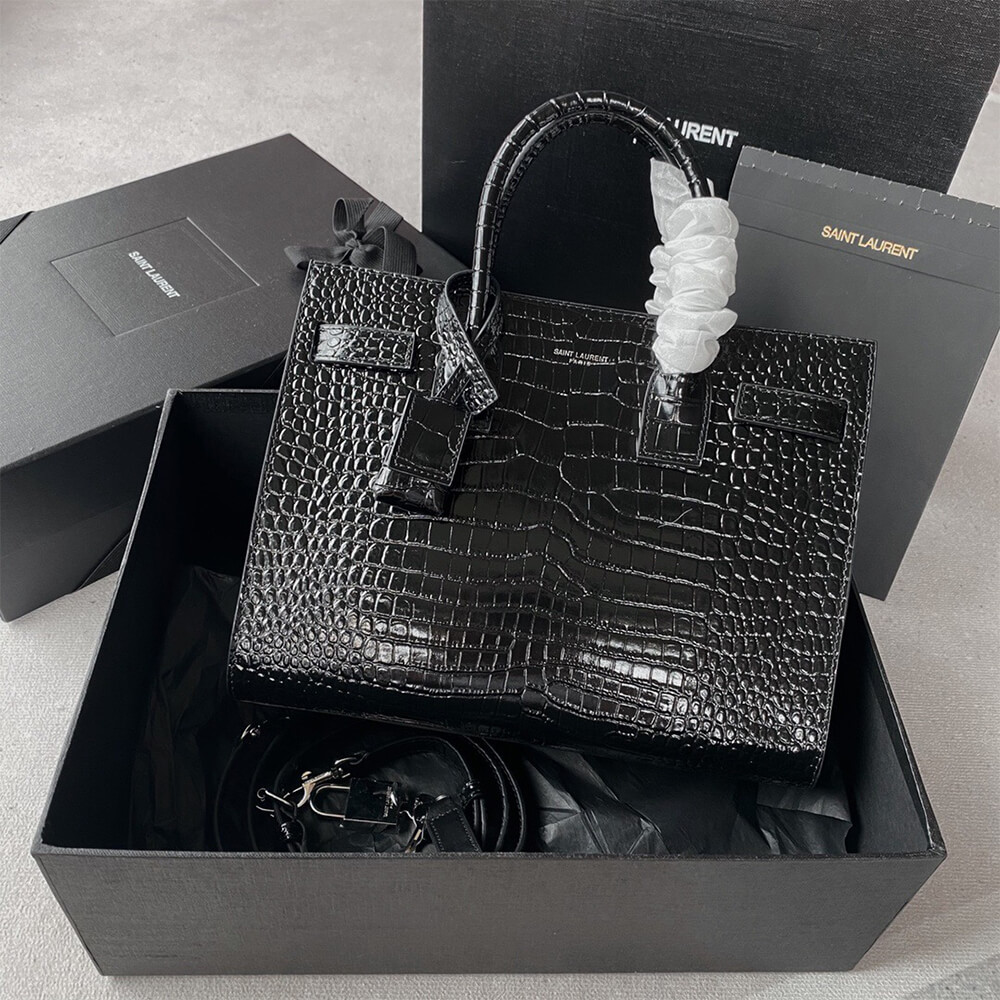 Y51 SAC DE JOUR BABY IN CROCODILE-EMBOSSED