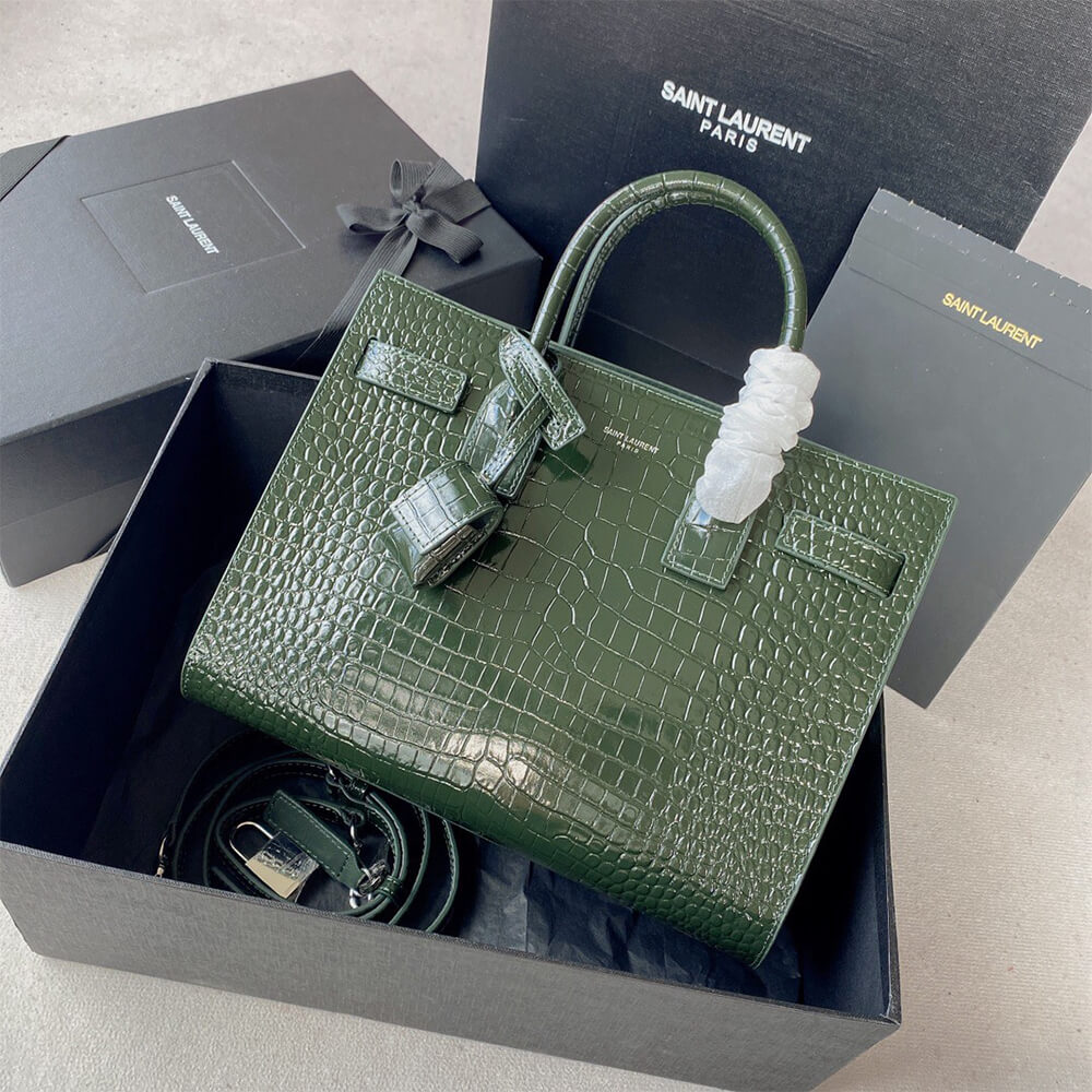 Y51 SAC DE JOUR BABY IN CROCODILE-EMBOSSED