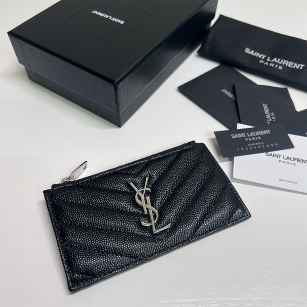 Y51 CASSANDRE MATELASSÉ FRAGMENTS ZIPPED CARD CASE(HIGH-END GRADE)