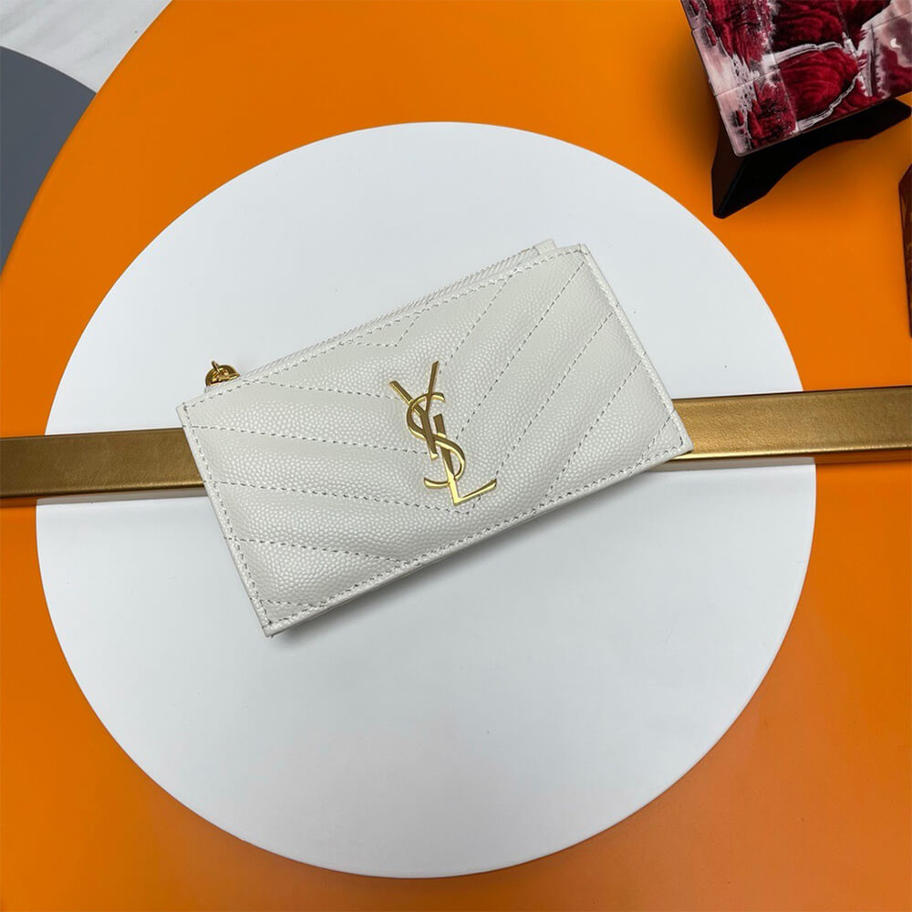 Y51 CASSANDRE MATELASSÉ FRAGMENTS ZIPPED CARD CASE(HIGH-END GRADE)
