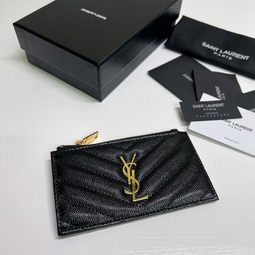 Y51 CASSANDRE MATELASSÉ FRAGMENTS ZIPPED CARD CASE(HIGH-END GRADE)