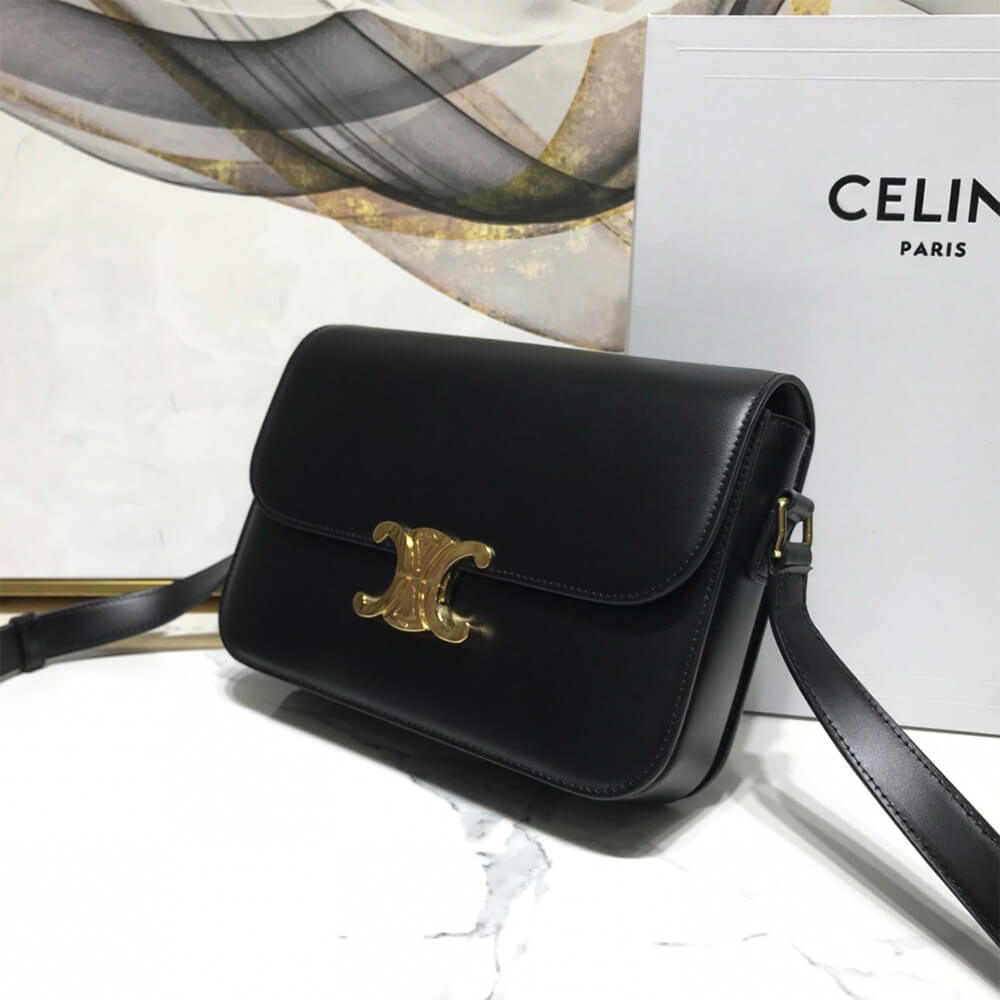 Ce1i*e CLASSIQUE TRIOMPHE BAG IN SHINY CALFSKIN(HIGH-END GRADE)