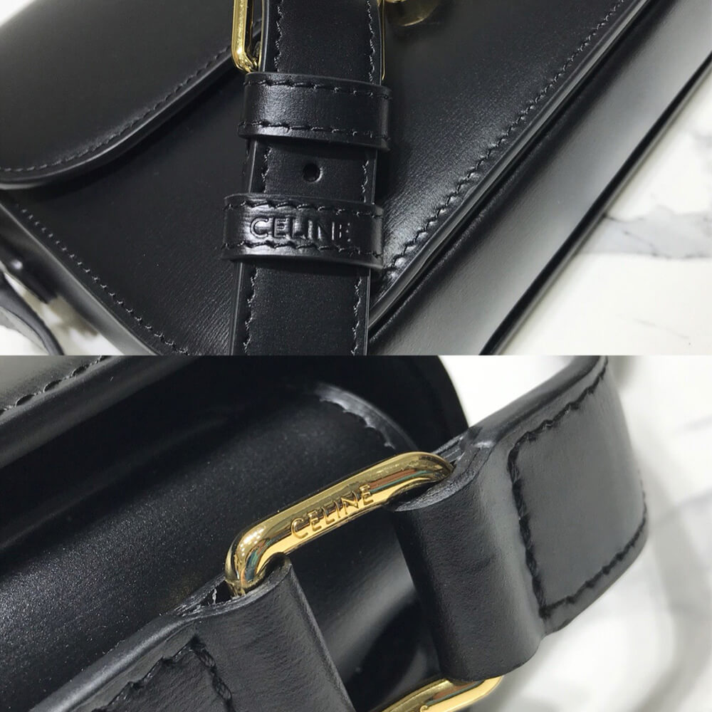 Ce1i*e CLASSIQUE TRIOMPHE BAG IN SHINY CALFSKIN(HIGH-END GRADE)