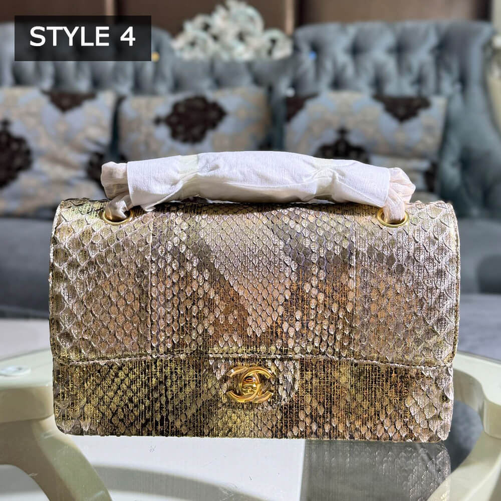 Ch**el Classic Flap Medium in Python(High-end Grade)