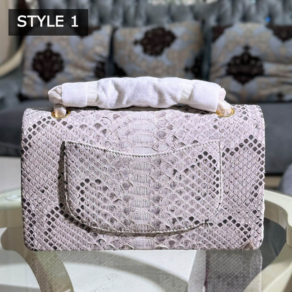 Ch**el Classic Flap Medium in Python(High-end Grade)
