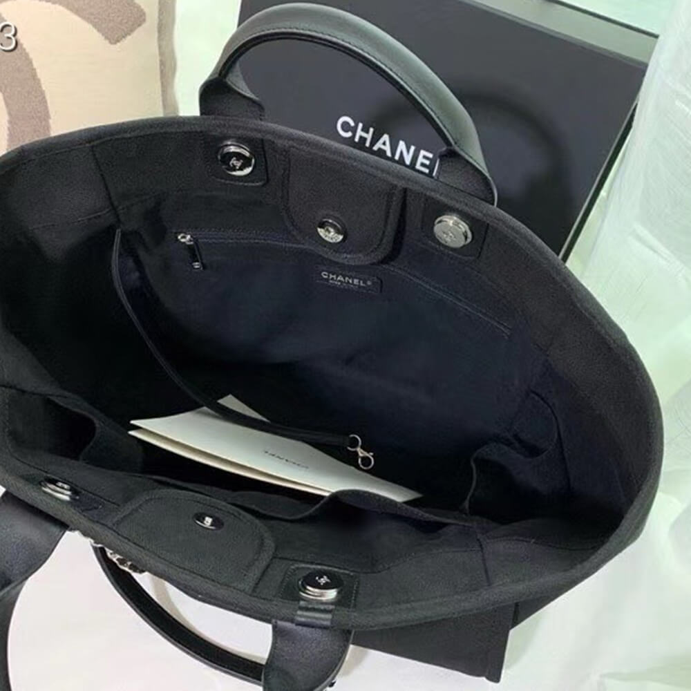 Ch**el MEDIUM DEAUVILLE TOTE(HIGH-END Grade)