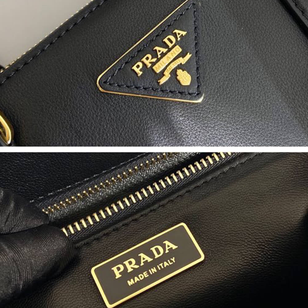 Pra*a NEW Medium Pra*a Galleria Smooth leather bag(high-end grade)