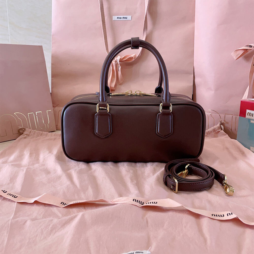 M1um1u Large Arcadie Leather Bag(HIGH-END GRADE)