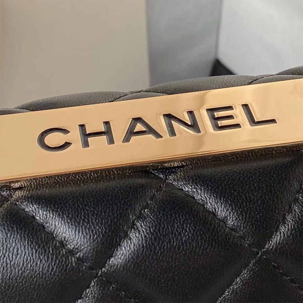 Ch**el Mini Flap Bag with Top Handle(HIGH-END GRADE)