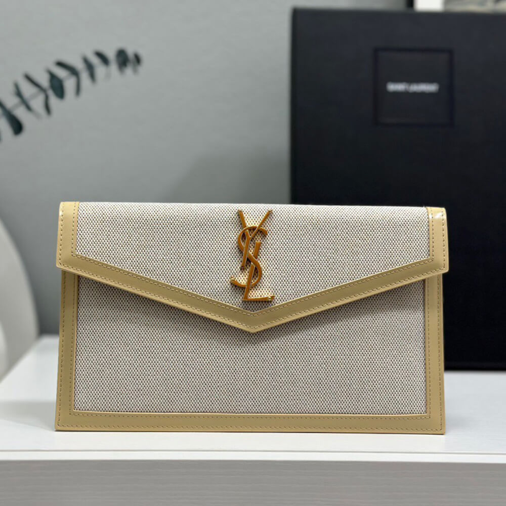 Y51 uptown pouch in canvas and leather