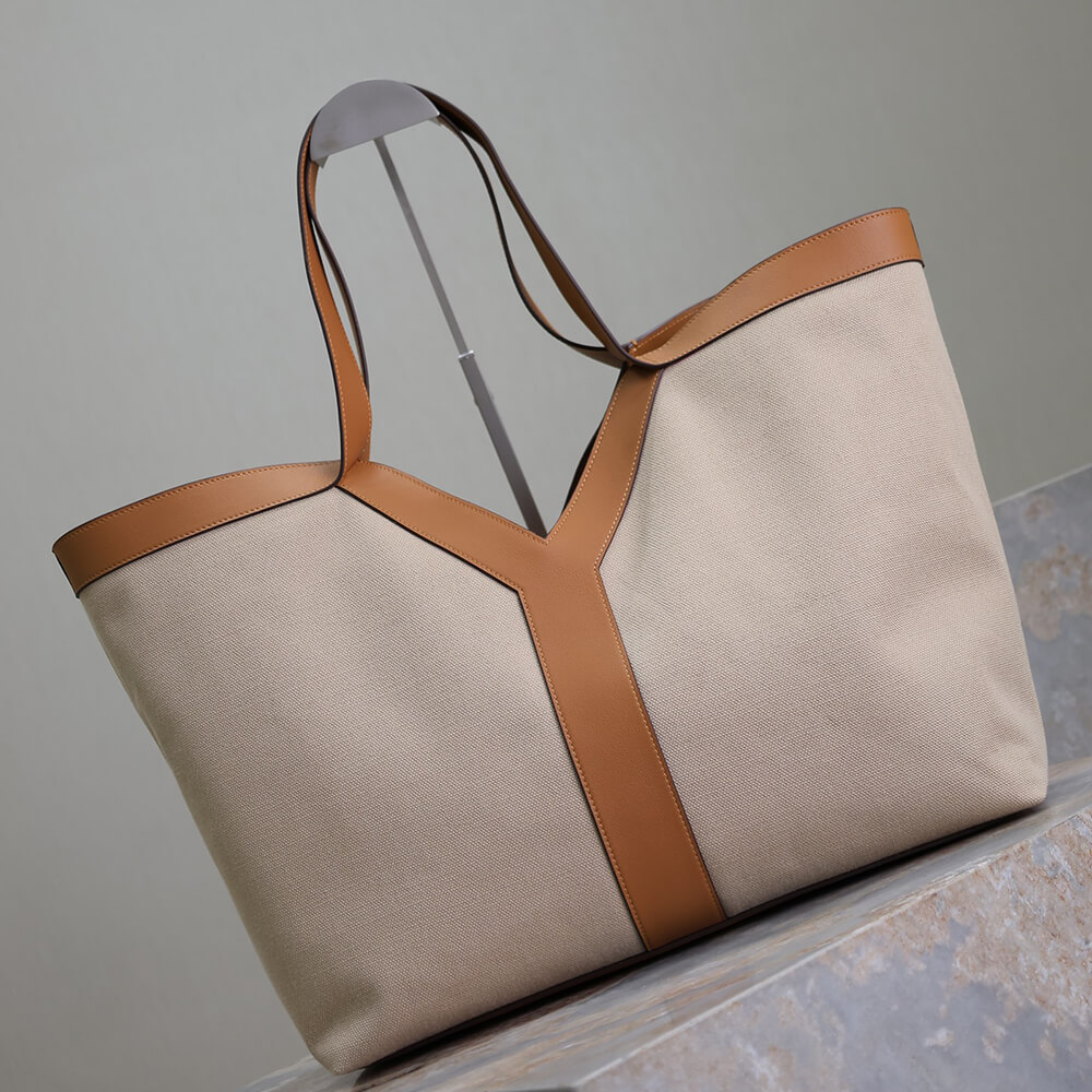 Y51 Y TOTE IN CANVAS AND LEATHER(HIGH-END GRADE)