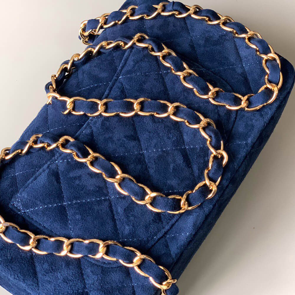 Ch**el SUEDE MINI FLAP BAG(HIGH-END GRADE)