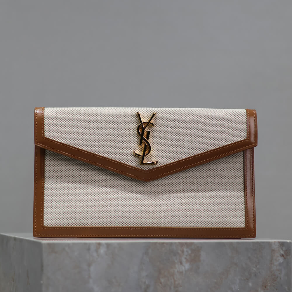 Y51 uptown pouch in canvas and leather