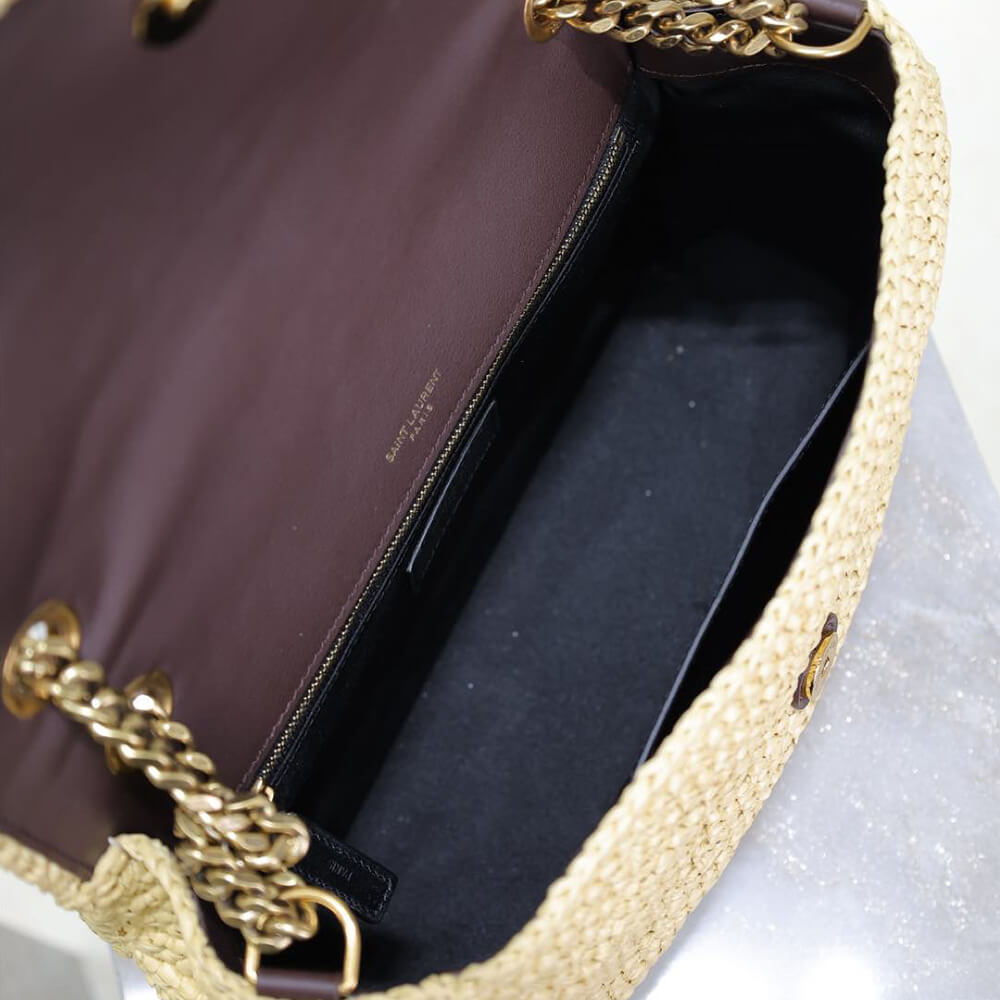 Sa1nt Lau*nt NIKI CHAIN MEDIUM IN RAFFIA(HIGH-END GRADE)