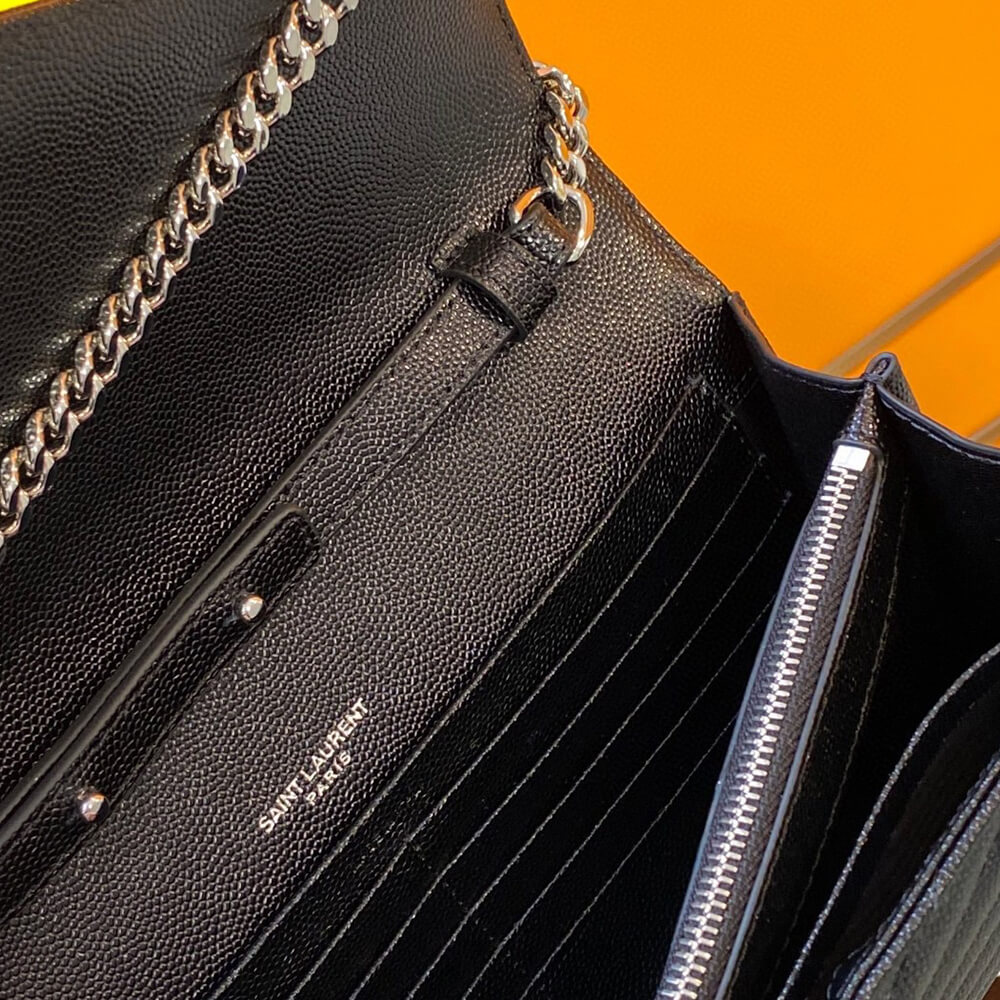 Y51 classic cassandre chain wallet in grain de poudre leather(high-end grade)