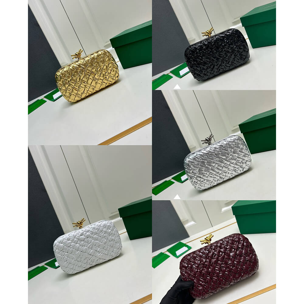 B0tt*ga Ven*ta knot intrecciato leather clutch(HIGH-END GRADE)