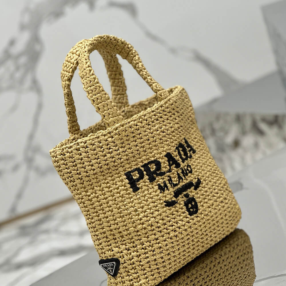 Pra*a Small crochet tote bag(high-end Grade)
