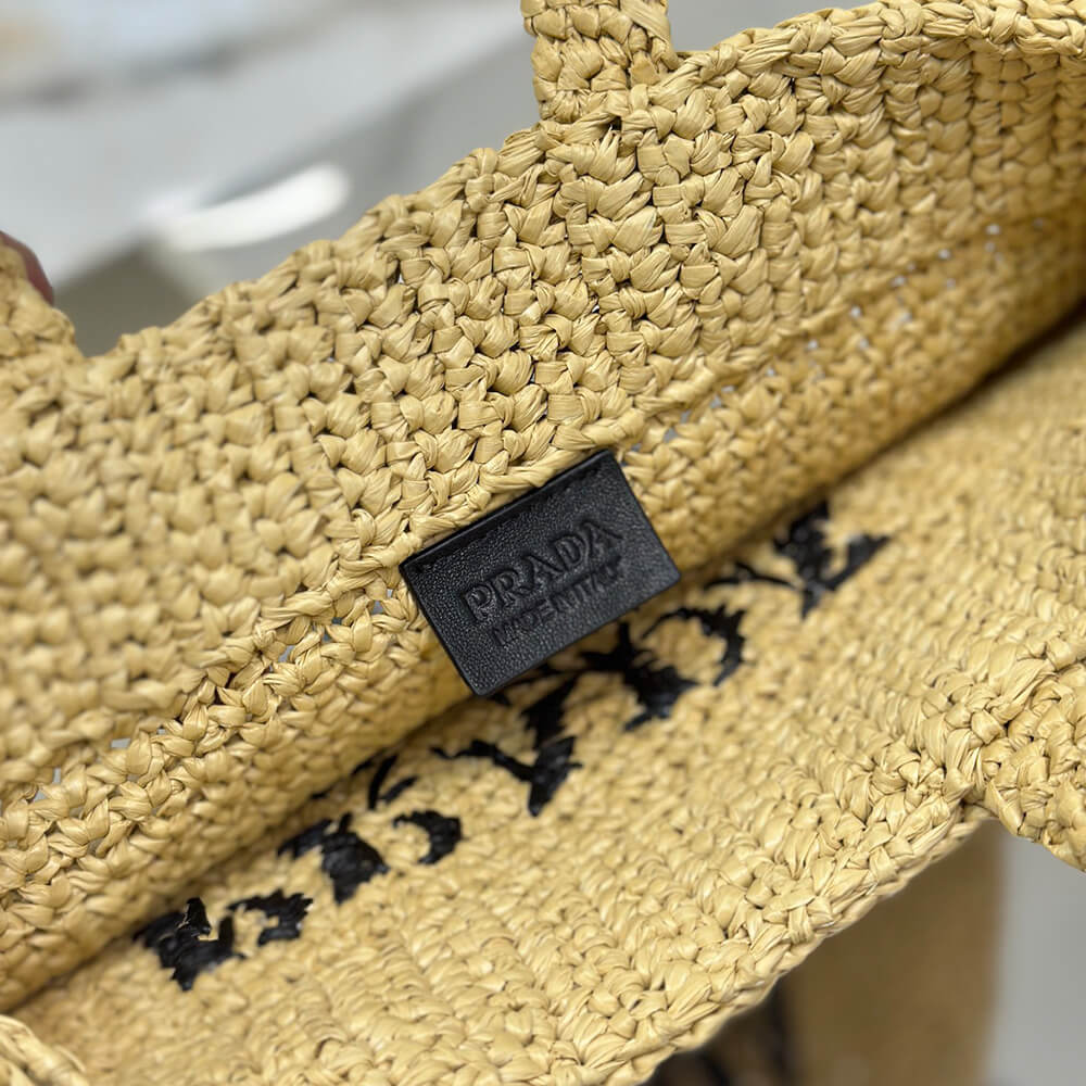Pra*a Small crochet tote bag(high-end Grade)