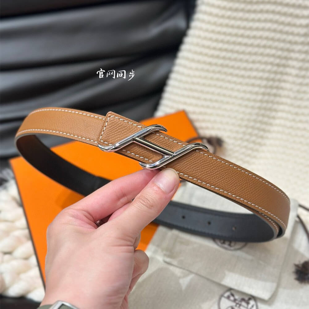 HDN belt buckle & Reversible leather strap 24 mm