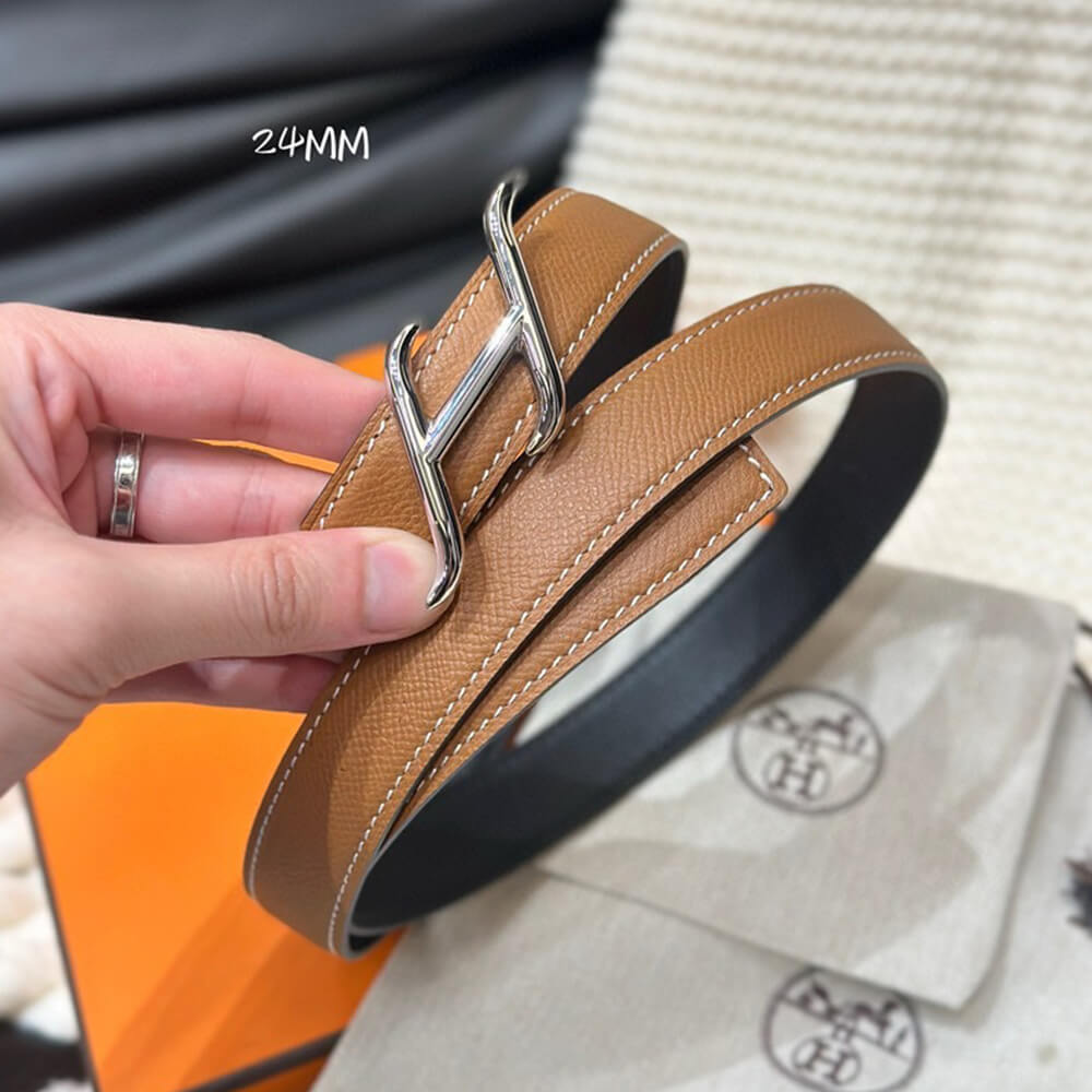 HDN belt buckle & Reversible leather strap 24 mm