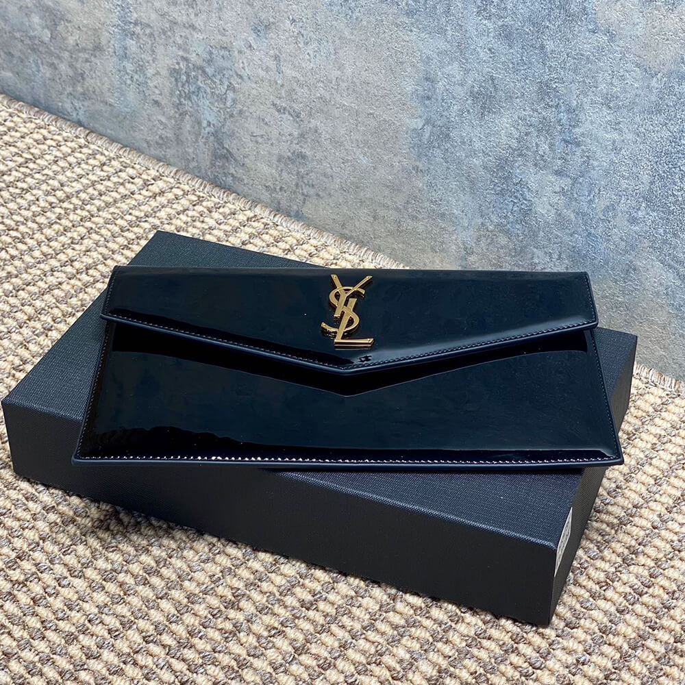 Y51 UPTOWN POUCH IN PATENT LEATHER(HIGH-END GRADE)