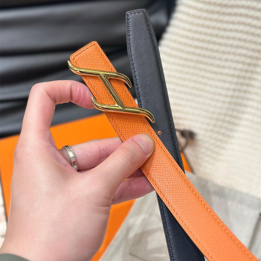 HDN belt buckle & Reversible leather strap 24 mm