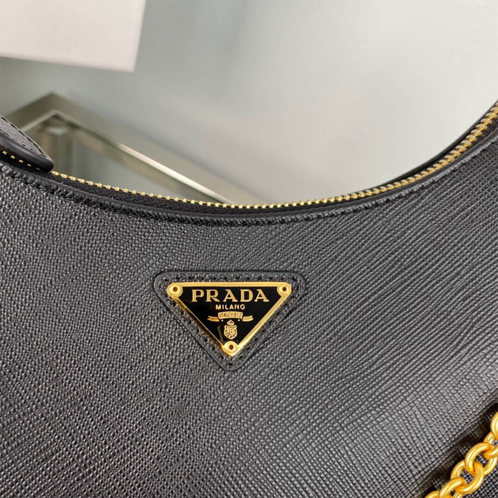 Pra*a Re-Edition 2005 Saffiano leather bag(high-end grade)