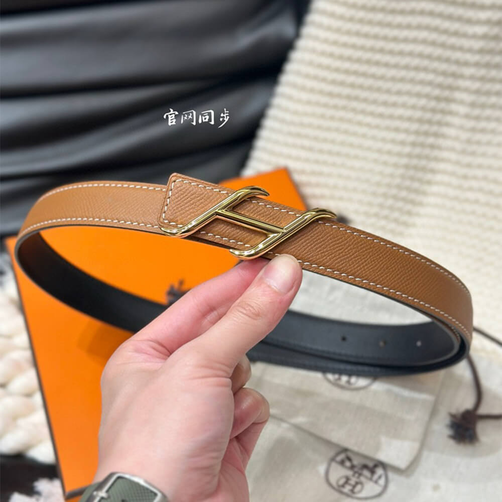 HDN belt buckle & Reversible leather strap 24 mm