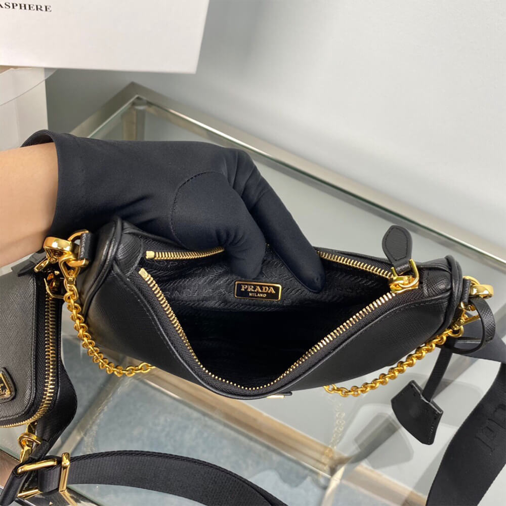 Pra*a Re-Edition 2005 Saffiano leather bag(high-end grade)