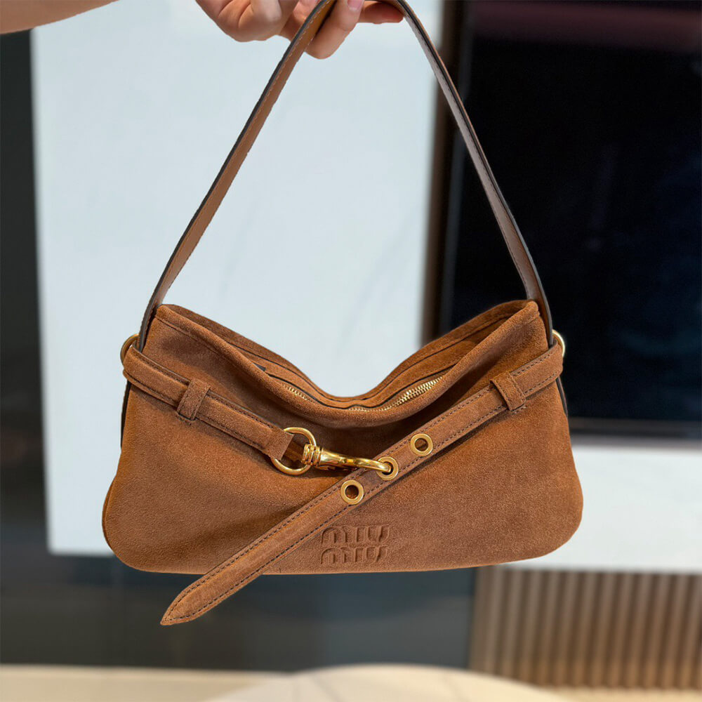 M1um1u Regular Aventure suede bag(HIGH-END GRADE)