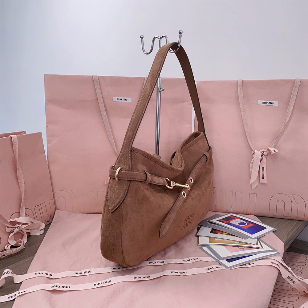 M1um1u Medium Aventure suede bag(HIGH-END GRADE)