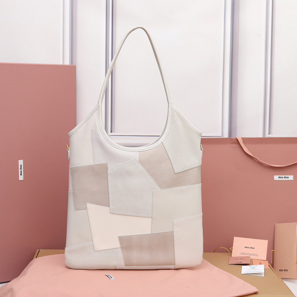 M1um1u REGULAR IVY leather patchwork bag(HIGH-END GRADE)