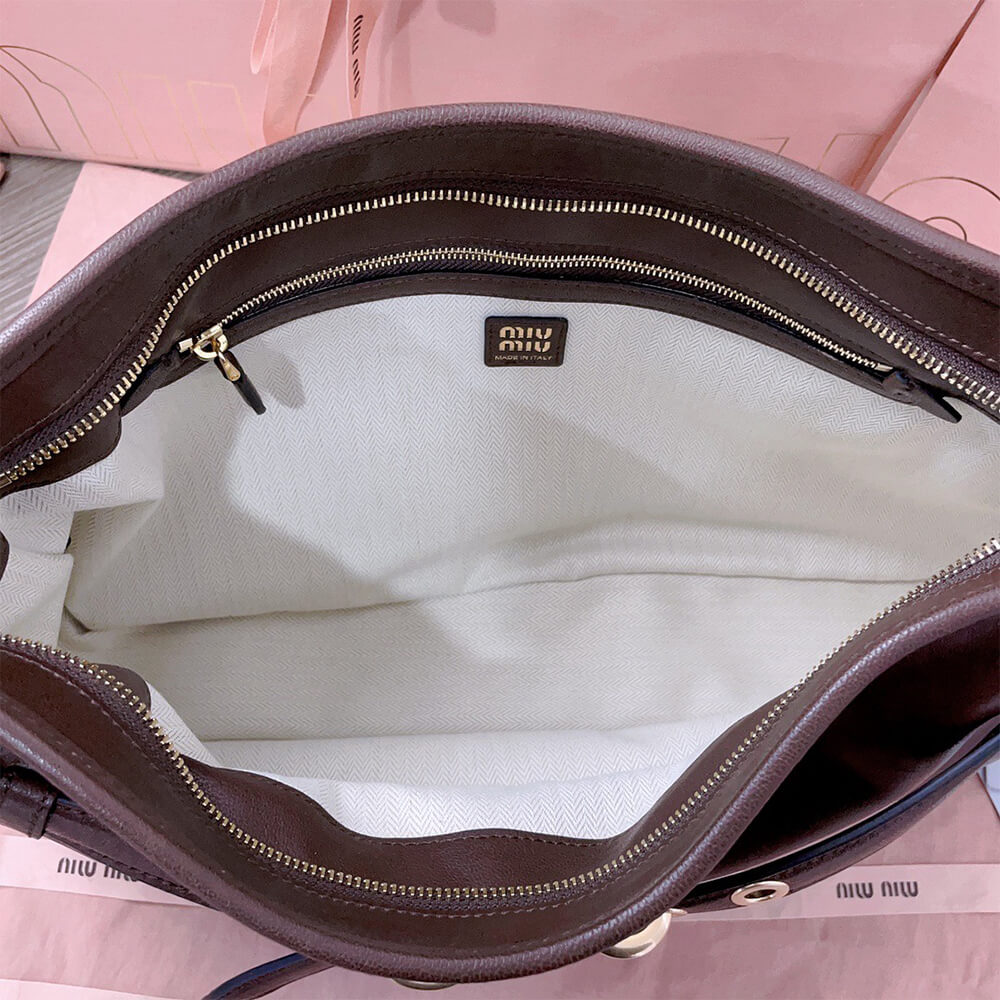 M1um1u Medium Aventure nappa leather bag(HIGH-END GRADE)