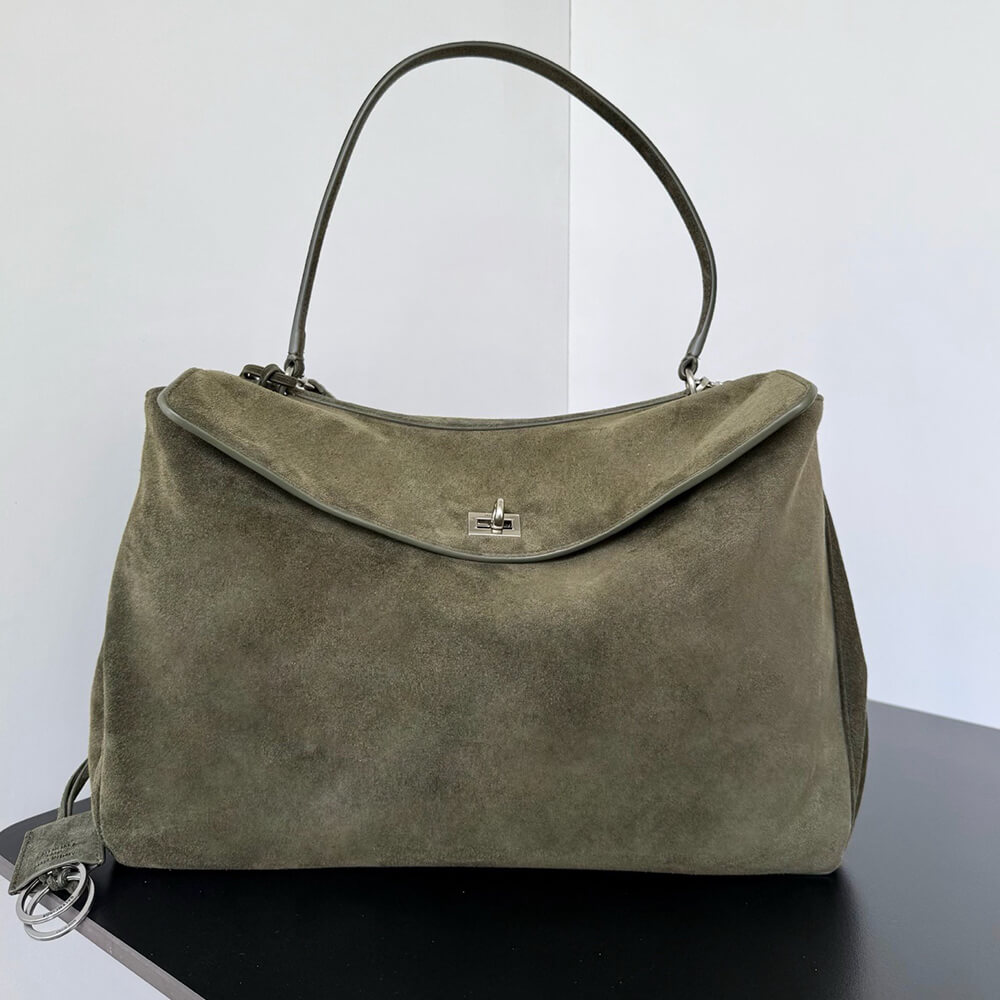 Ba1en*iaga Rodeo Handbag Large Suede(HIGH-END GRADE)