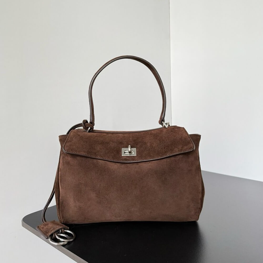 Ba1en*iaga Rodeo Handbag Small Suede(HIGH-END GRADE)