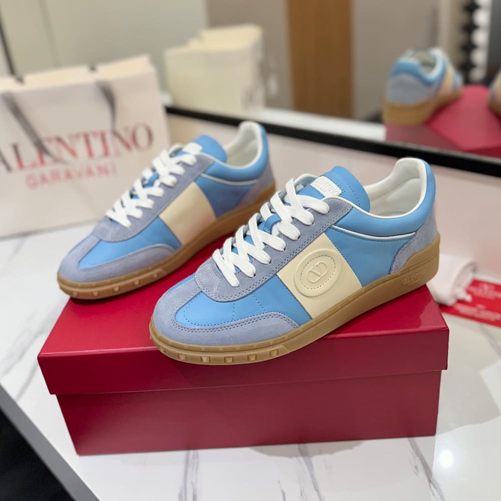 Va1e*ntin0 Women’s UPVILLAGE calfskin low-top sneakers