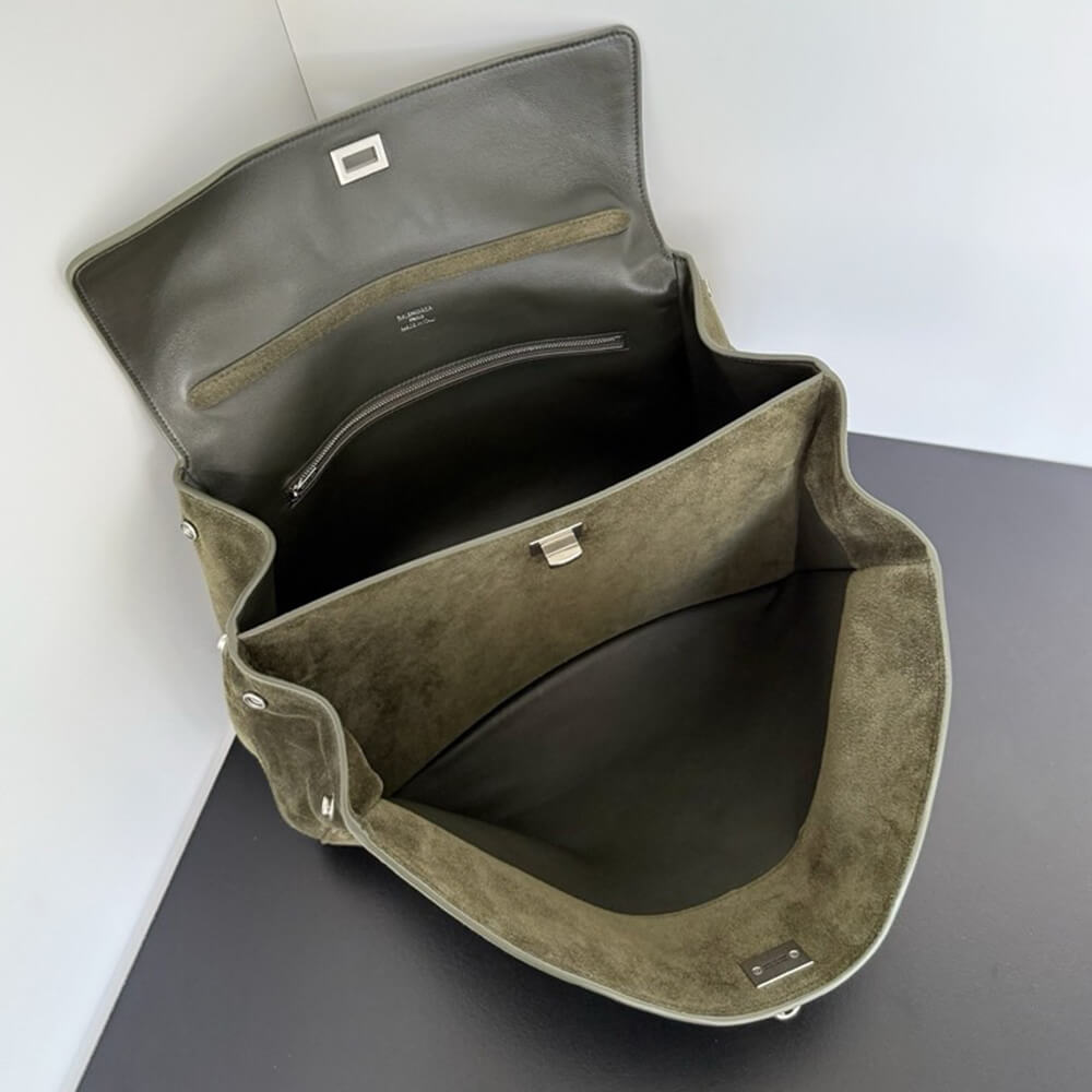 Ba1en*iaga Rodeo Handbag Medium Suede(HIGH-END GRADE)