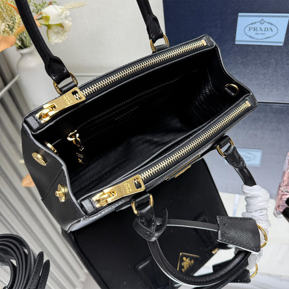 Pra*a Small Pra*a Galleria Saffiano leather bag(HIGH-END GRADE)