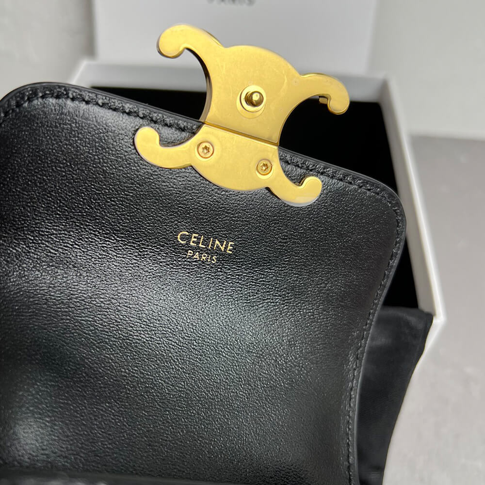 Ce1i*e MINI CHAIN CLAUDE IN Shiny calfskin(HIGH-END GRADE)