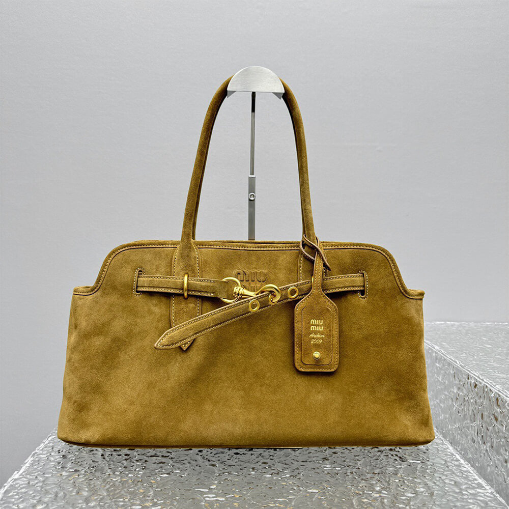 M1um1u Large Aventure suede bag(HIGH-END GRADE)