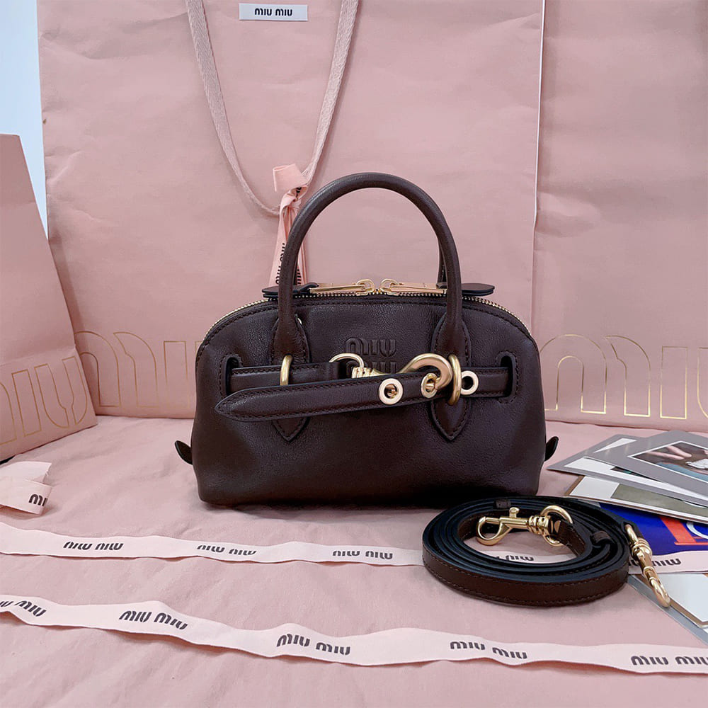 M1um1u Mini Aventure mini nappa leather bag(HIGH-END GRADE)