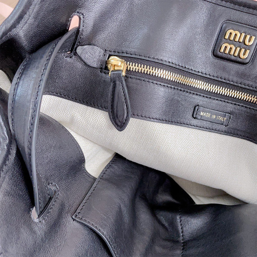 M1um1u Medium Aventure nappa leather bag(HIGH-END GRADE)