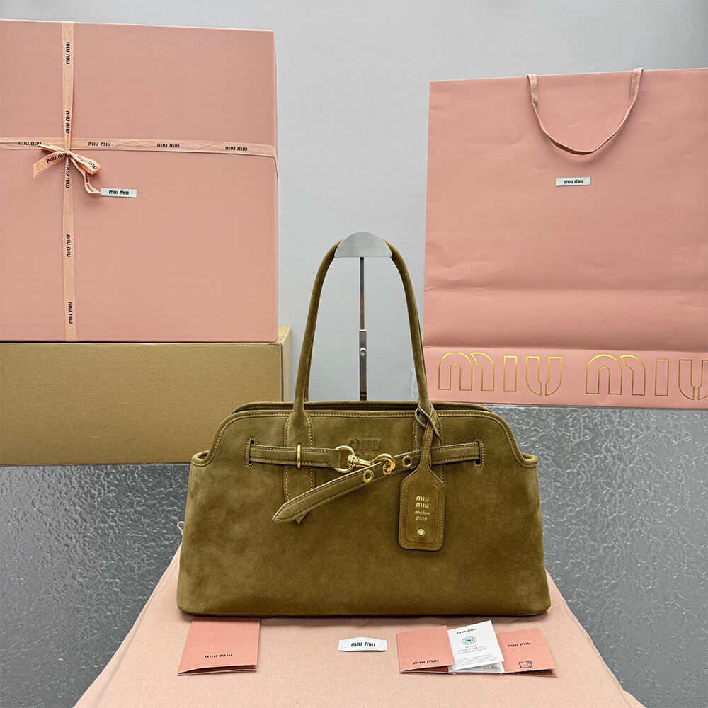 M1um1u Large Aventure suede bag(HIGH-END GRADE)