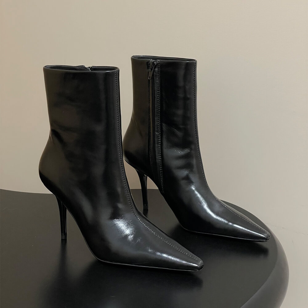 Y51 ASHLEY booties in smooth leather