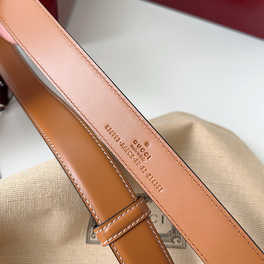 Gvc*1 Thin belt with half-Horsebit buckle