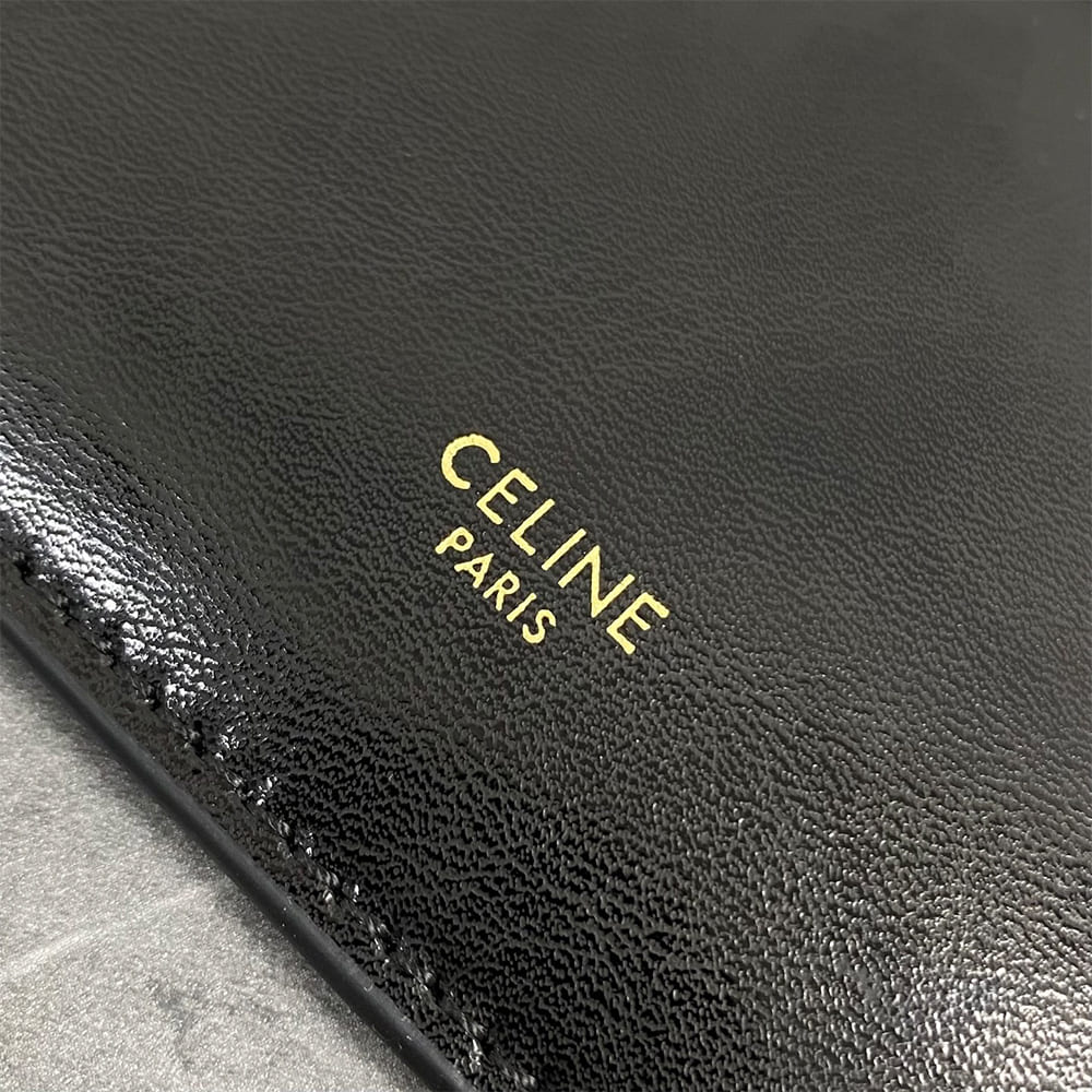 cline flat cabas new lU*gage in glossy calfskin