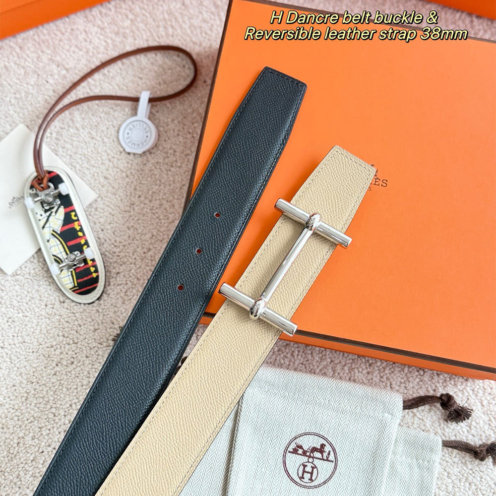 H**me5 H d’Ancre belt buckle & Reversible leather strap 38 mm