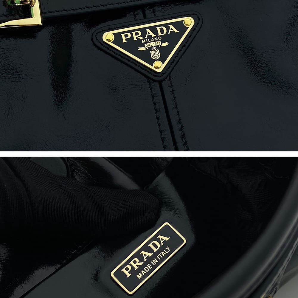 Pra*a Bonnie leather mini shoulder bag(HIGH-END GRADE)