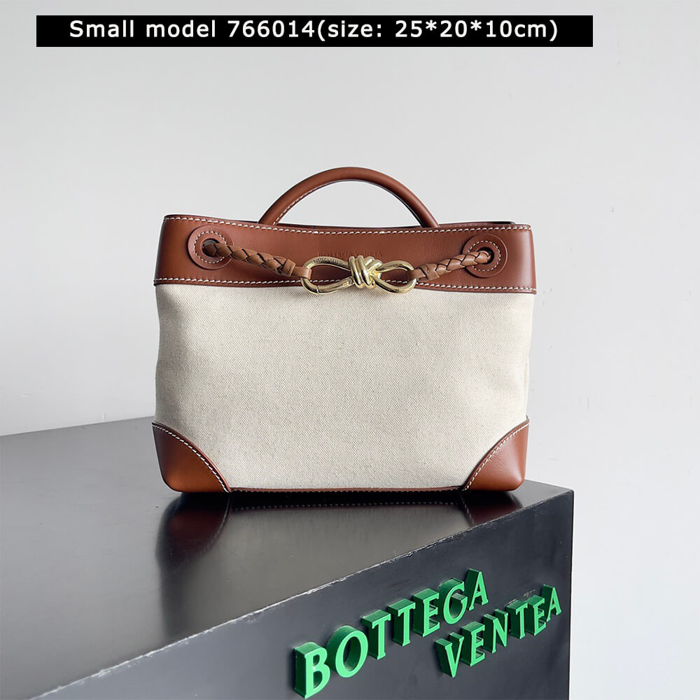 B0tt*ga Ven*ta Andiamo Canvas Handbag(HIGH-END GRADE)